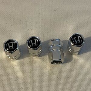 Honda Logo valve Stem caps in Silver set of 4 NWT